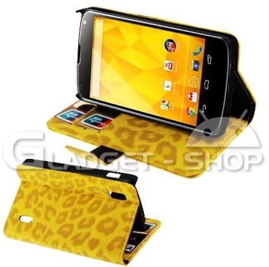 เคส Nexus 4 (Yellow Leopard)